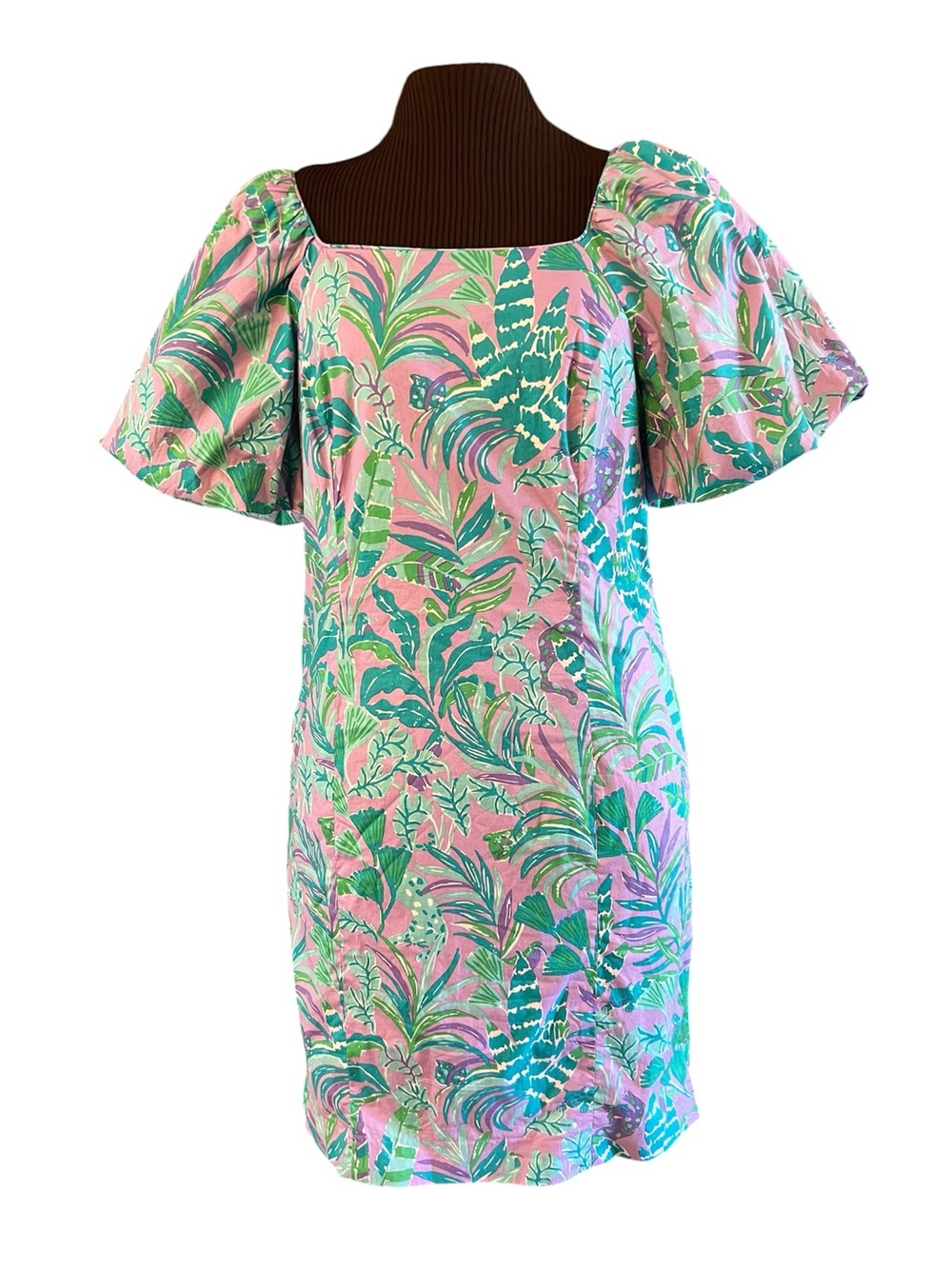 Lilly Pulitzer NWT Lettie Short Sleeve Dress Womens 12 Purple Iris On The Chase